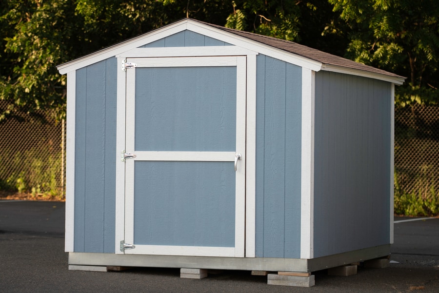 A Nice New Gray Storage Shed