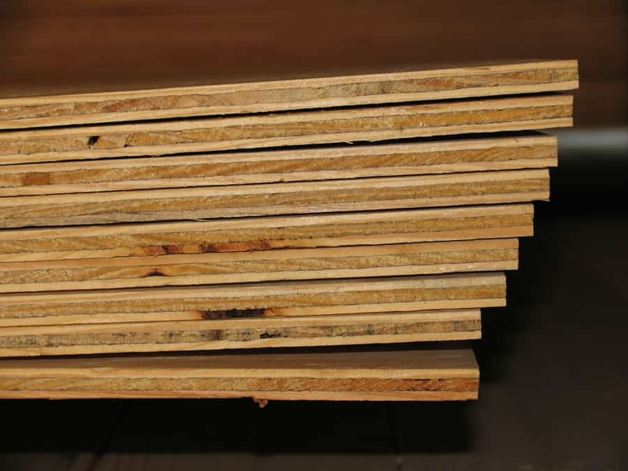 Edge Of Stack Of Plywood