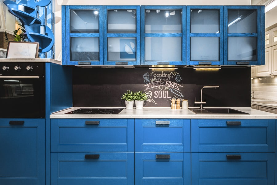 Hues Of Blue Cabinets