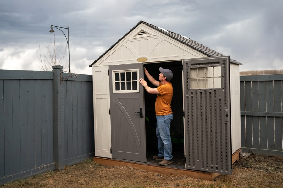 Shed In The Garden