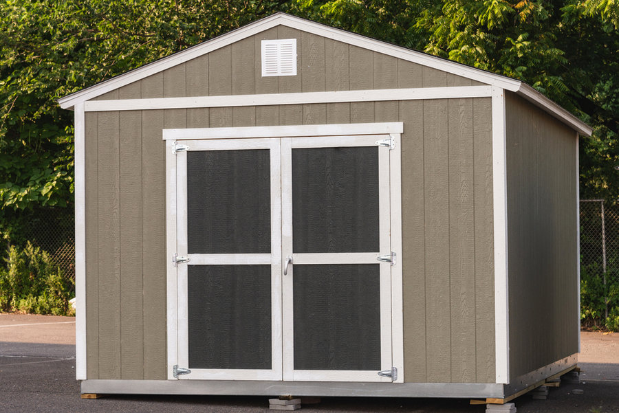 Storage Shed In The Garden