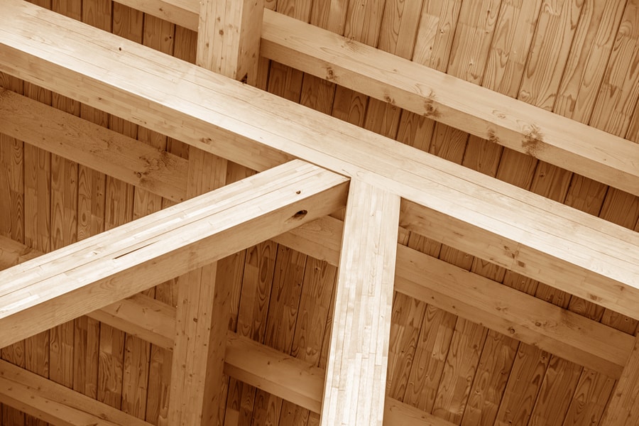 The Construction Of The Wooden Roof