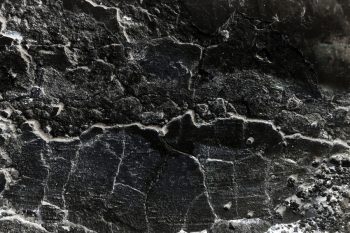 Black Soot On Concrete Wall Background