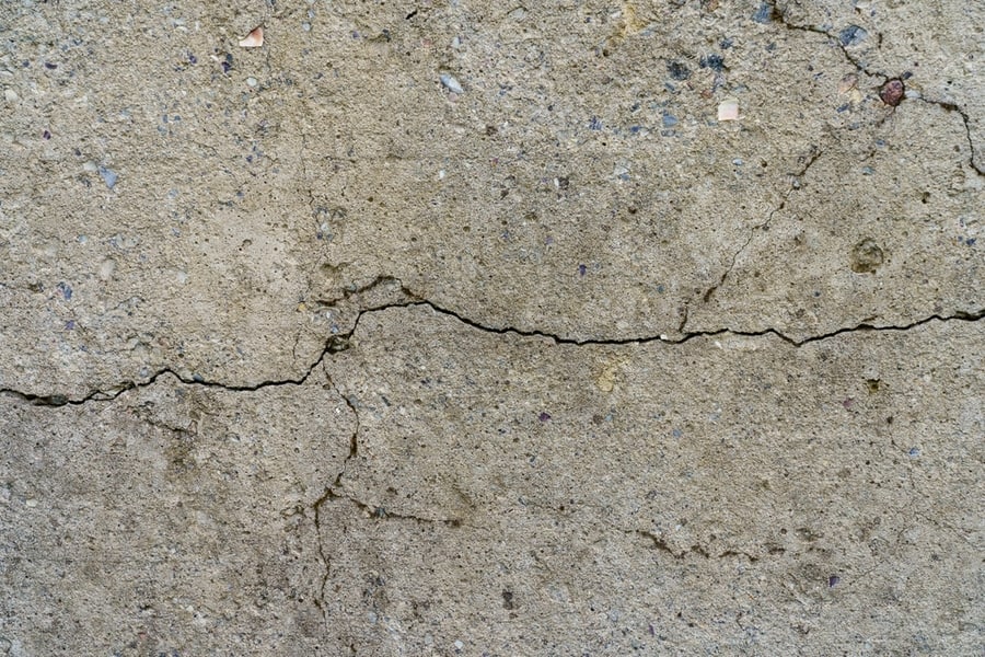 Cracked Concrete Slab