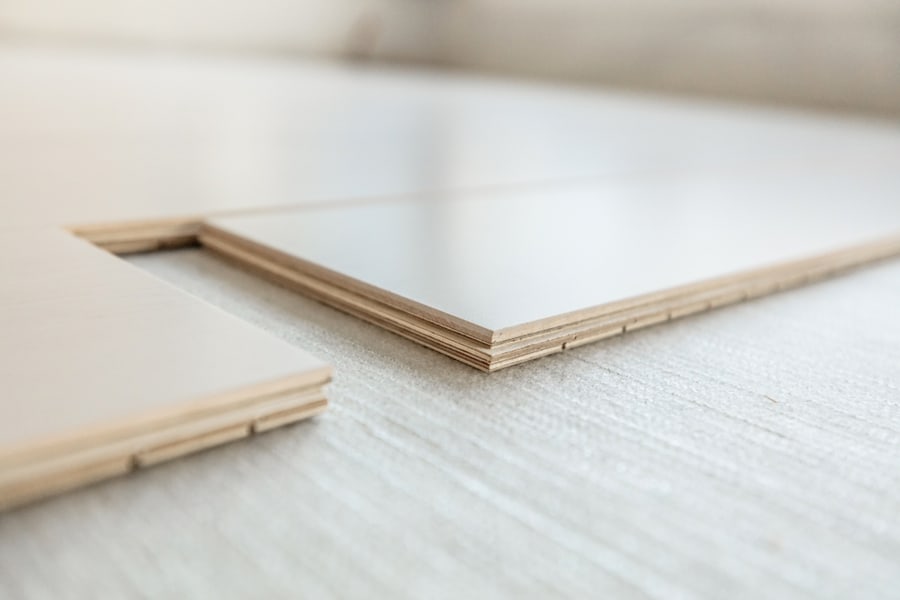 Engineered Wood Floor Installation With Subfloor Membrane In Condo