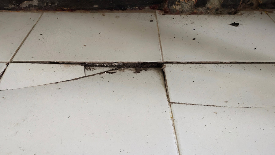 Floor Broken Due To Even Foundation