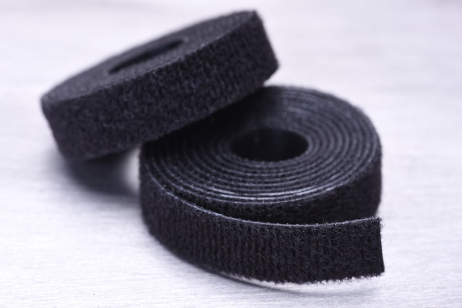 Roll Of Velcro Tape On Gray Metal Surface