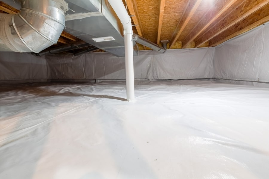 A Crawl Space With Insulation