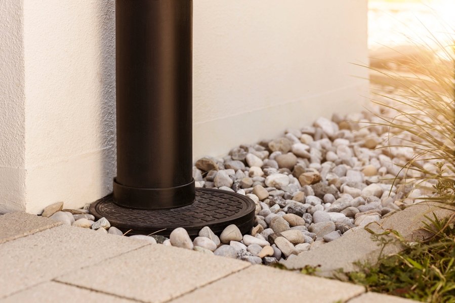 French Drain Water Drainage Pipe