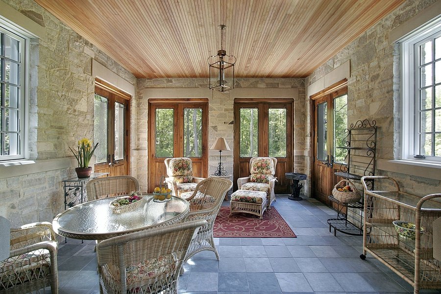 Porch With Slate Floor