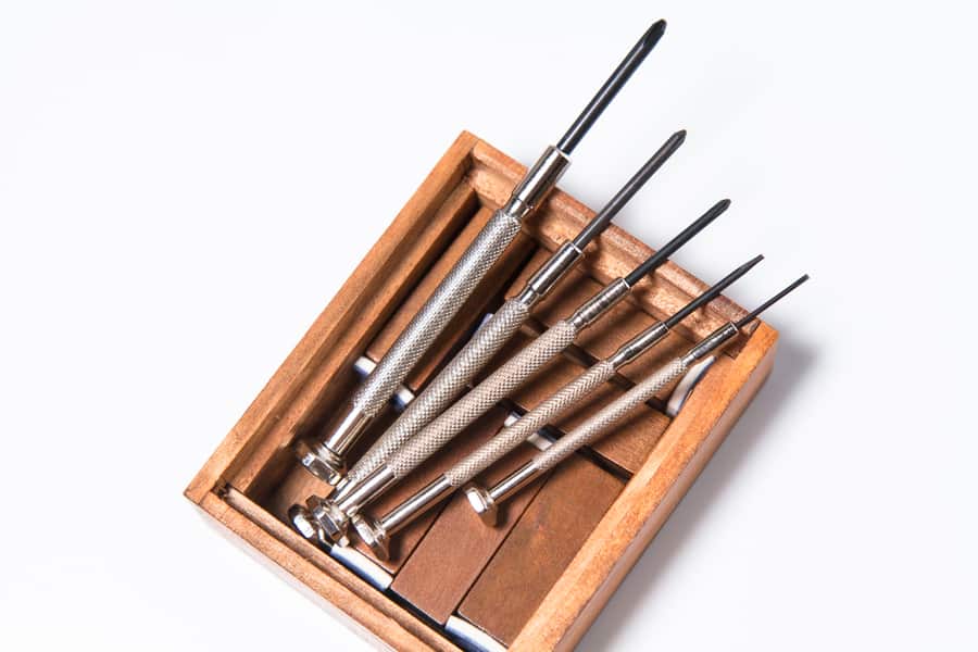 Precision Screwdriver With Wood Box