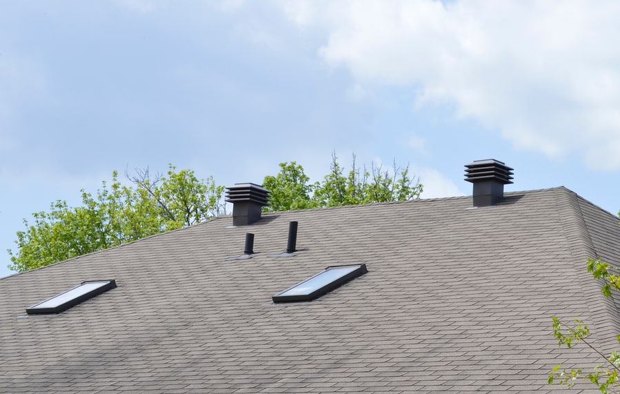 Roof With Proper Ventilation And Sunroof