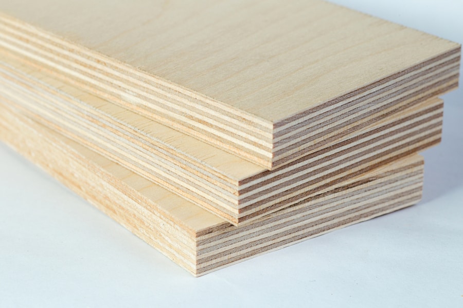 Three Light Plywood Boards Stacked