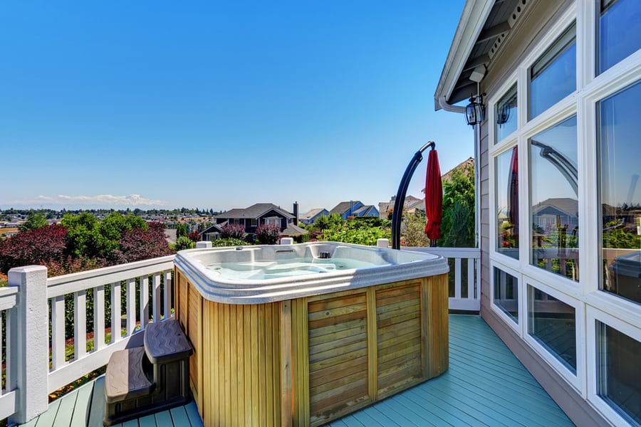 Hot Tub On Deck