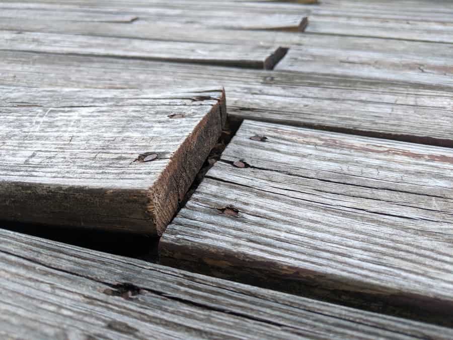 Warped Deck Floor Boards